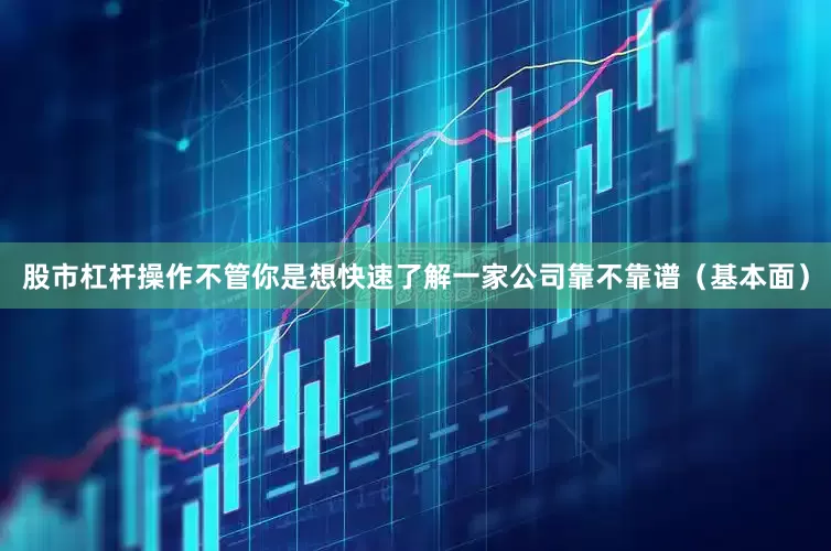 股市杠杆操作不管你是想快速了解一家公司靠不靠谱（基本面）