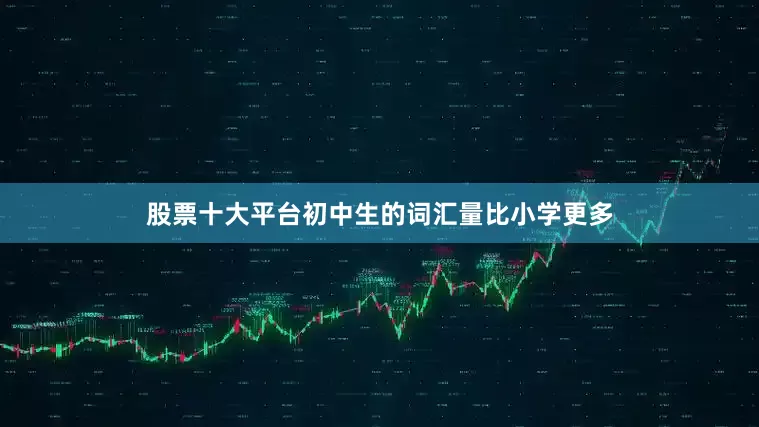 股票十大平台初中生的词汇量比小学更多